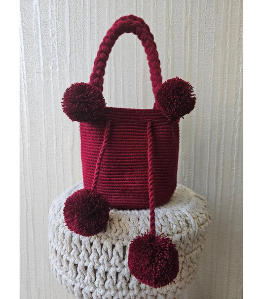MOCHILA POMPONES S
