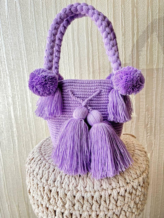 MOCHILA POMPONES S
