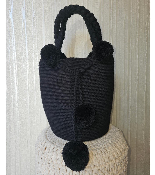MOCHILA POMPONES L